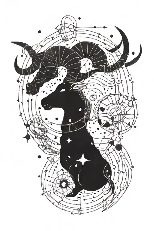 Aries Constellation With Pisces Sign Mixed