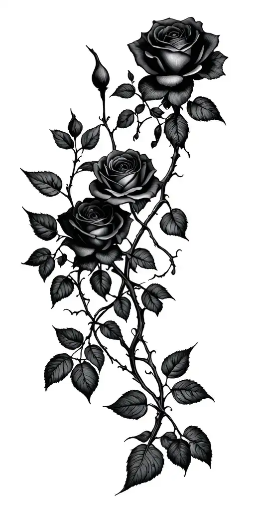 Veins And Roses Growing