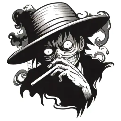Straw Hat Luffy Smoking A Joint