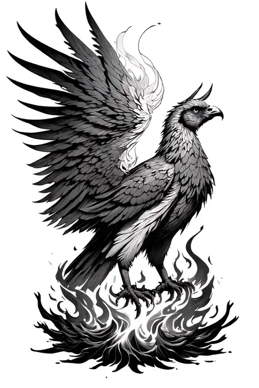 Phoenix Rising From The Ashes