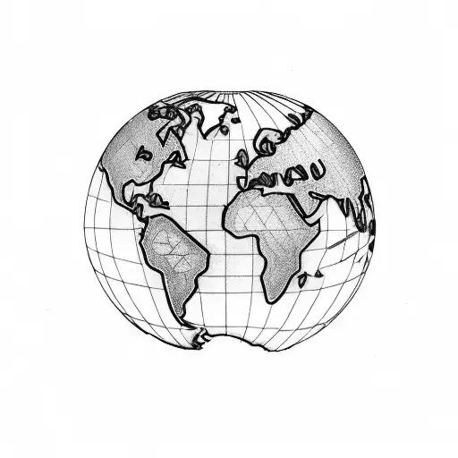 World Map With Latitude And Longitude Coordinates Around It