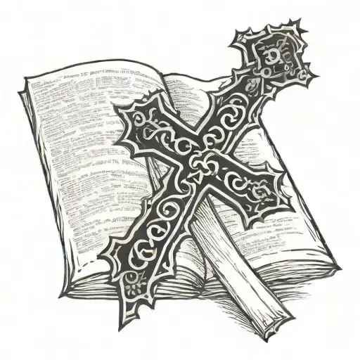 Cross With Bible Verse Band