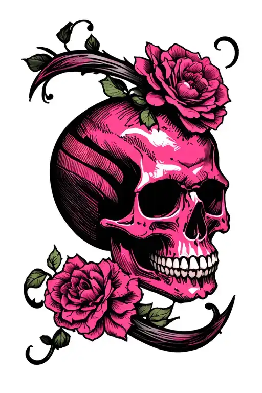 Skull And Pink