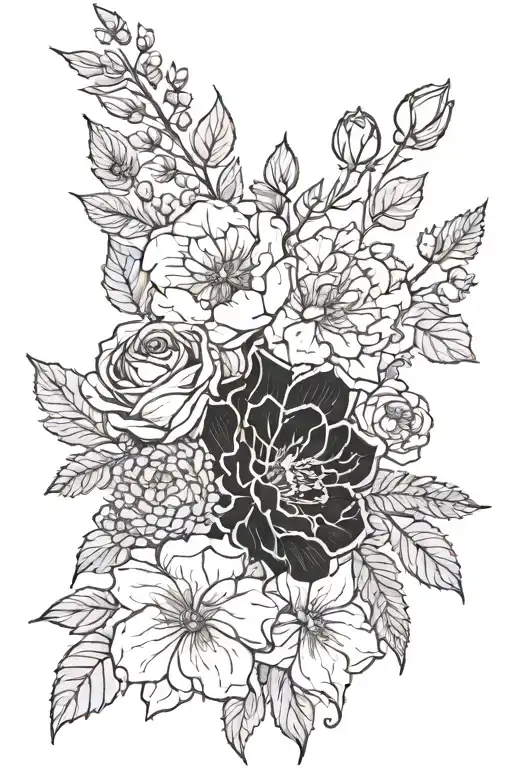 Birth Month Flower Bouquet May July September November December