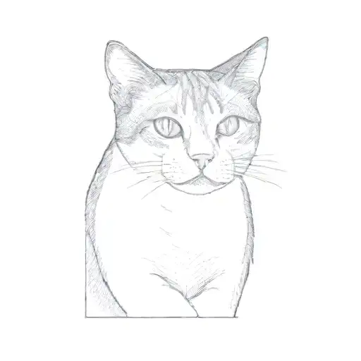 A Cat Leering At The Camera