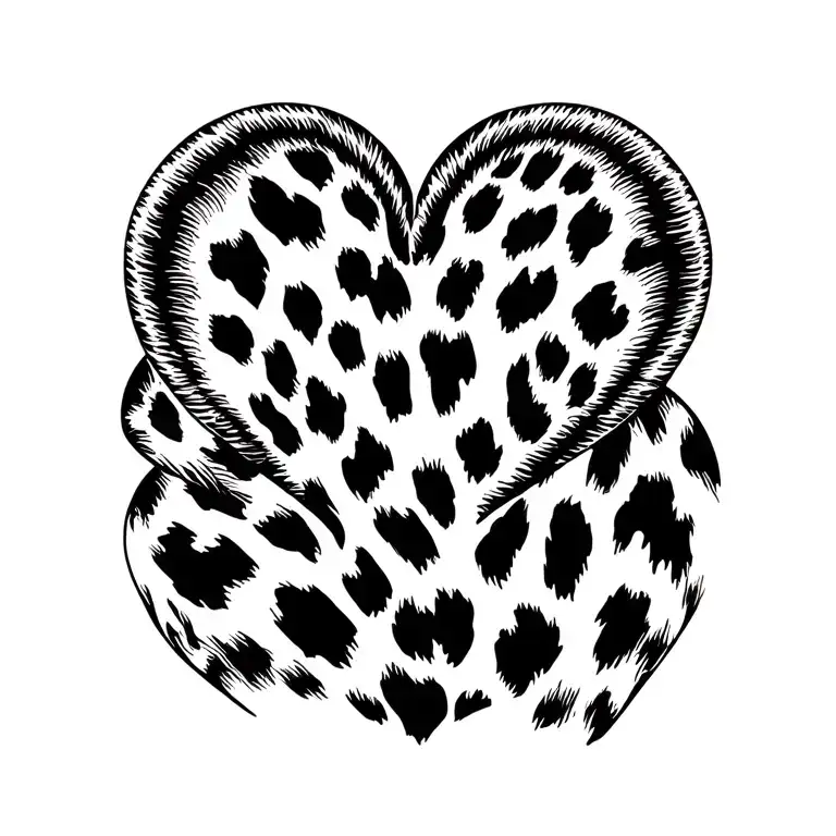 Leopard Print Heart