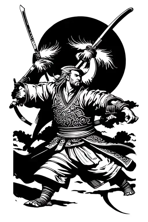 Samurai Battle Scene