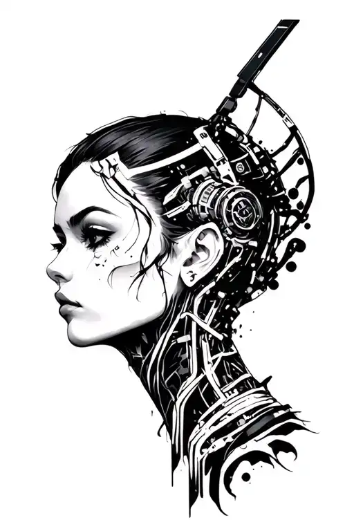 Dark Cyberpunk Computer Type Of Nape