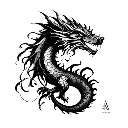 Name Alessia And Dragon Around The Name