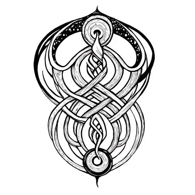 Aquarius Symbol Intertwined