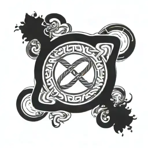 Ring Surrounded With Infinity Symbol