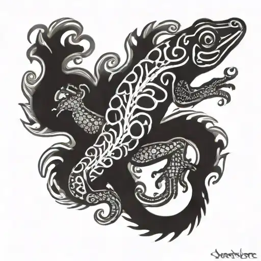 Polynesian Salamander In