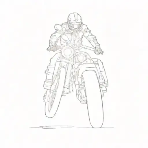 A Person Riding A Motorcycle