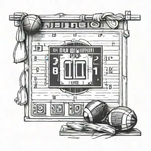 Football Scoreboard With 1-0 As The Score