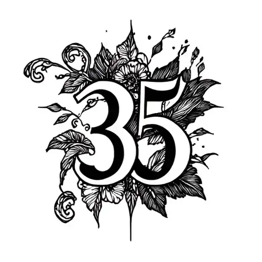 Number 35 And Br