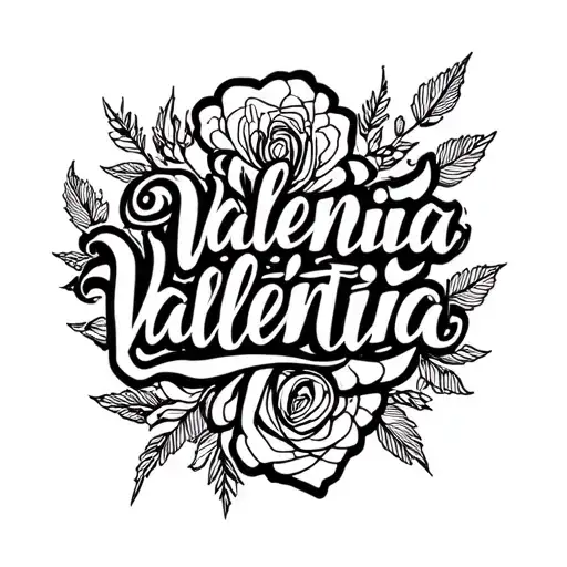 Lettering Valentina