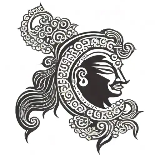 God Vishnu Symbol Based Small