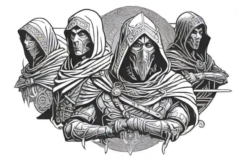 Assassins Creed Origins Characters In The Style