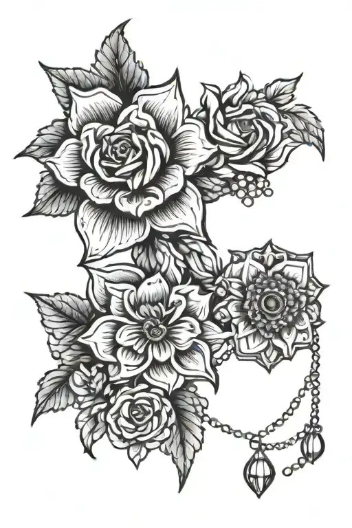 Flowers With Jewelry