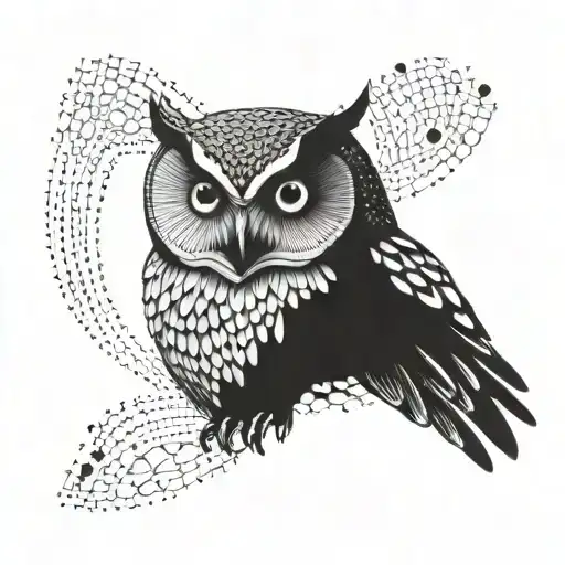 Owl Pointillism