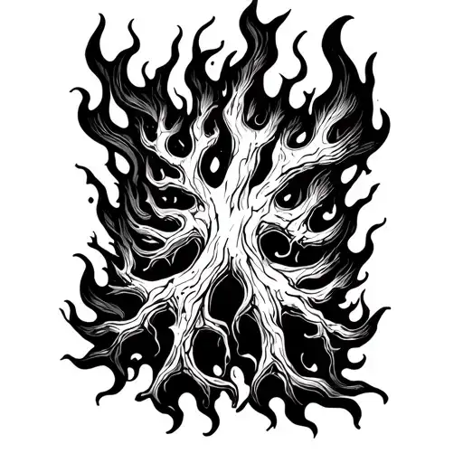 Filler Roots Forming Flames