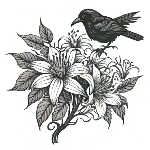 Raven And Spider Lily