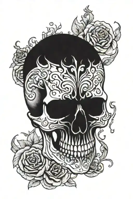 Bloody Skull Wearing