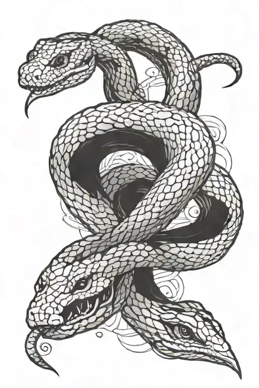 Snake Wrapped Around Arm Sleeve
