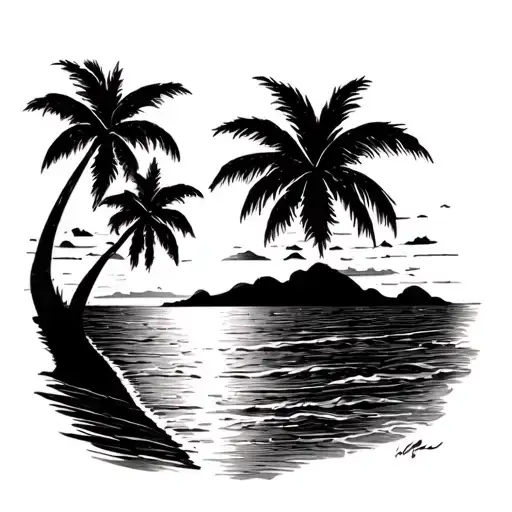 Beach Sunset Background