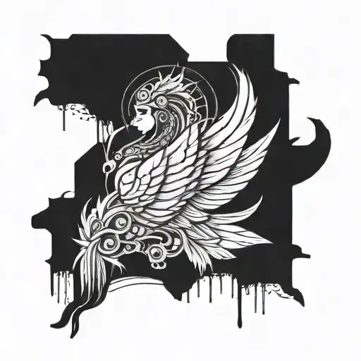 Incorporate Intricate Wings Into A Sleek Business Suit Design