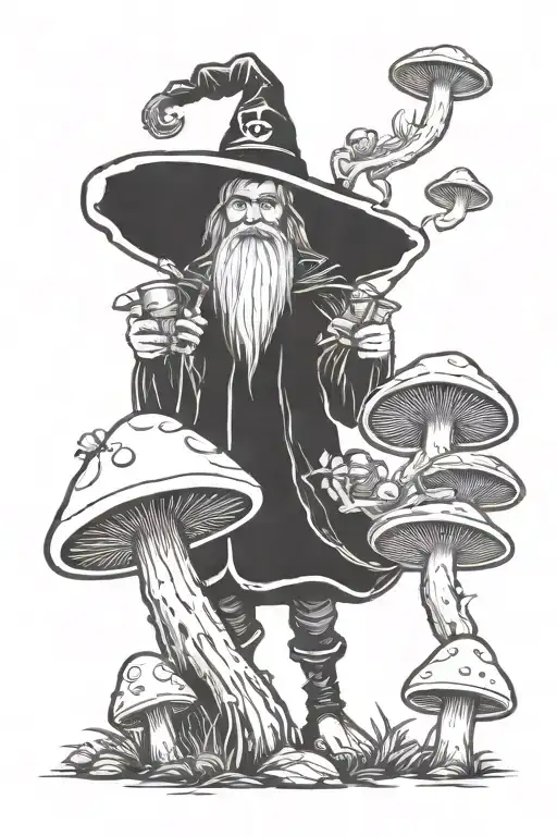 Wizard And Mushrooms