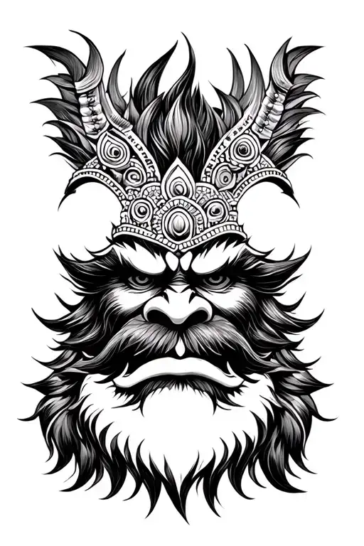 Narasimha Face With Naamam
