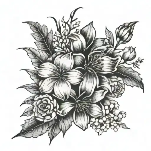 Birth Flower Bouquet