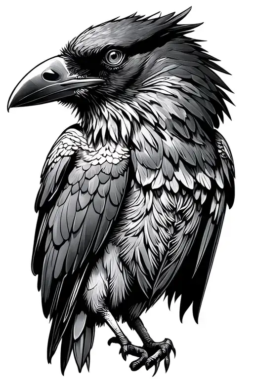 Black Simple Raven