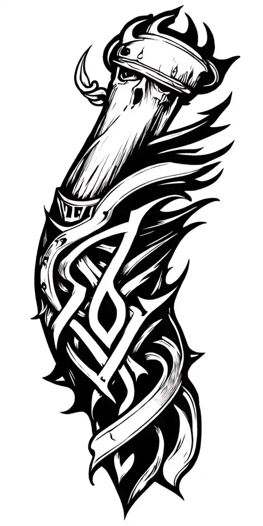 Metal Band Logo Arm Sleeve