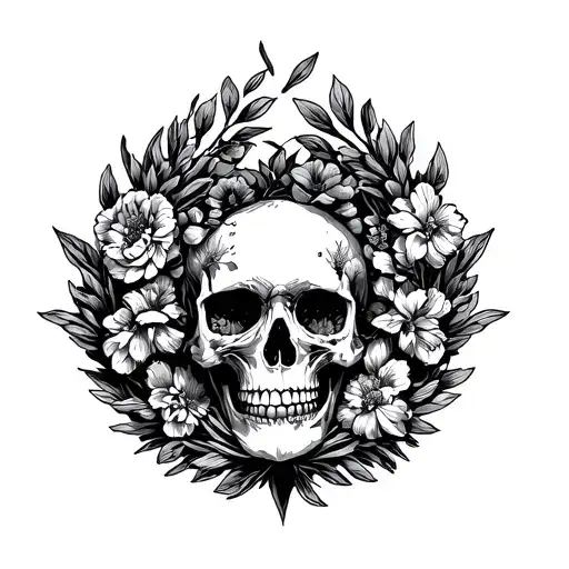 A Wreath Above The Skull