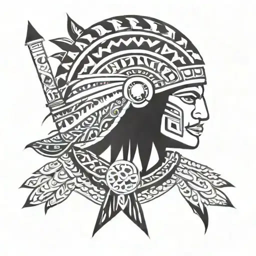Combine Taino And Sicilian Symbols To Create A Unique Warrior