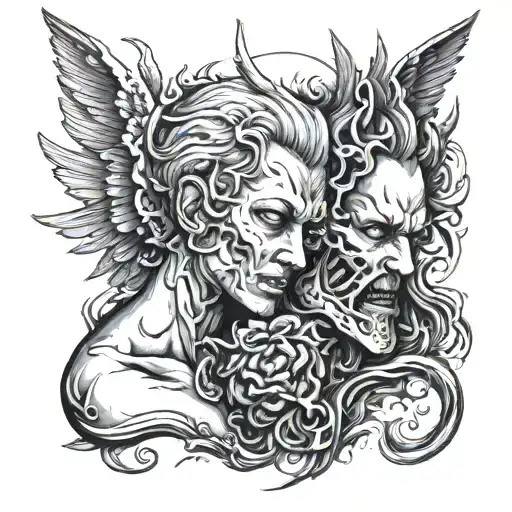 Angels And Demons Talking In Ear