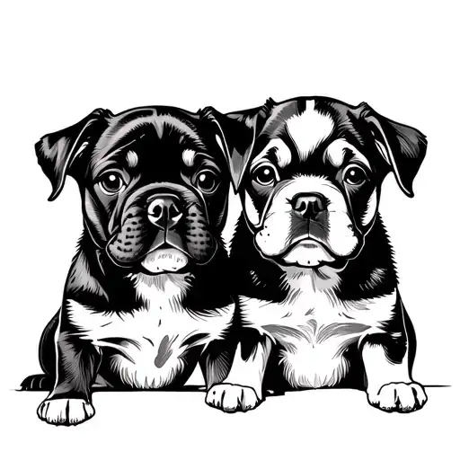 Leon And Face Puppies