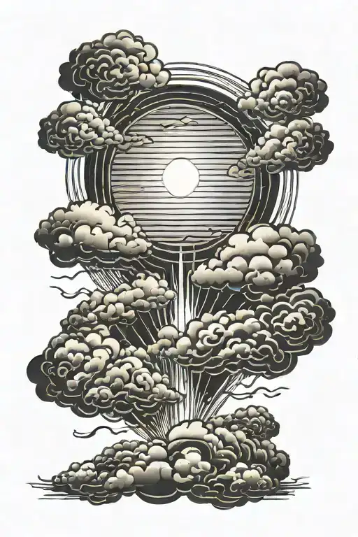 Sun Rays Piercing Through The Clouds