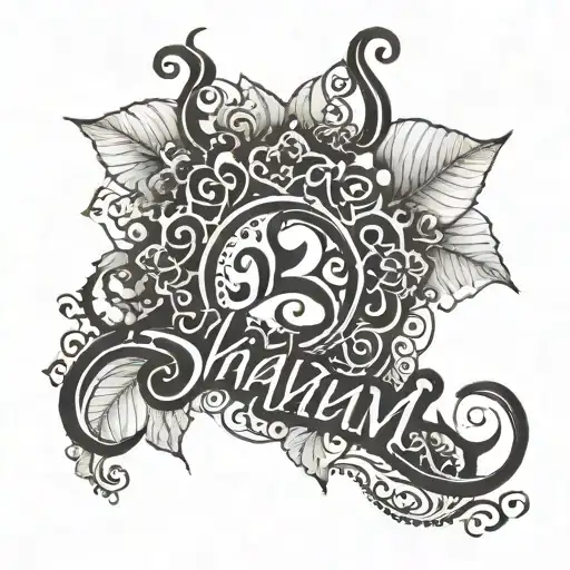 Shyam Radha Name Written