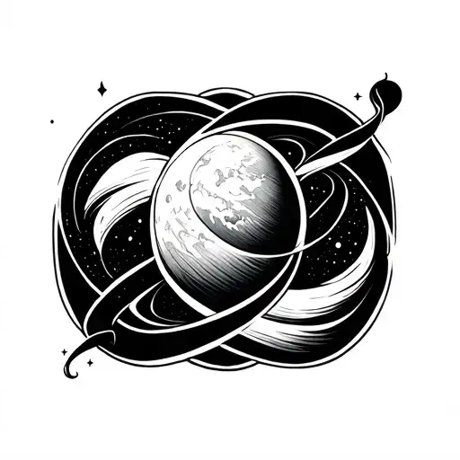 Infinity Symbol With Space Inside