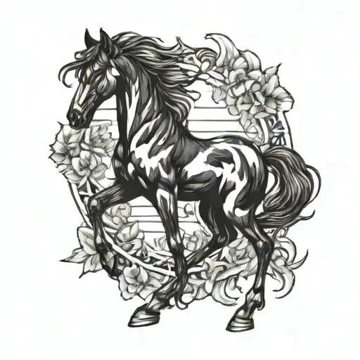 Female Night Kneeling Horse