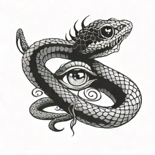 Snake With All Seeing Eye