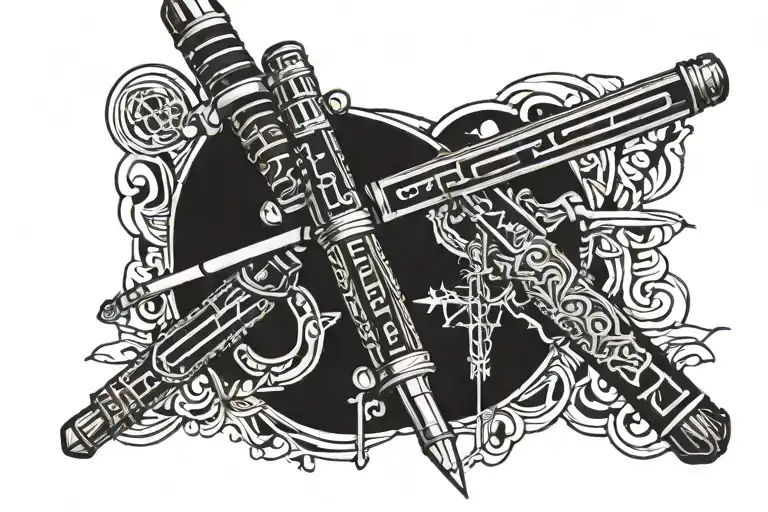 Aurebesh Names With Lightsaber And Sword