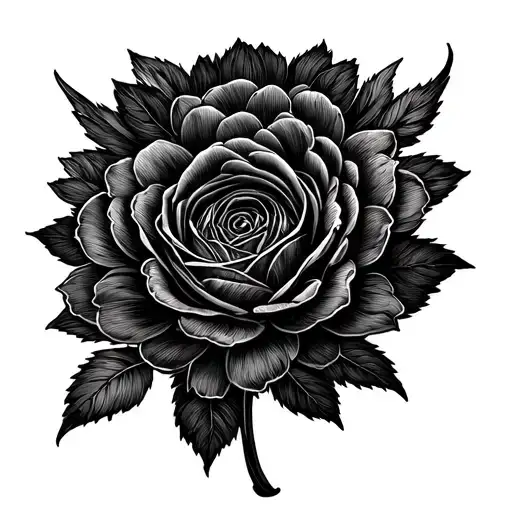 Rose Flower Marigold Flower Chrysanthemum Flower Intertwined