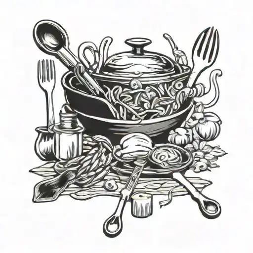 Cooking Utensils And Ingredients