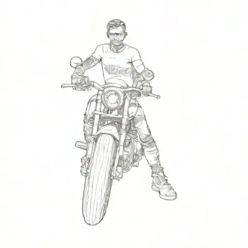 A Man On A Motorcycle