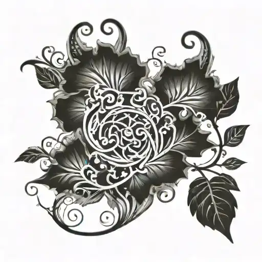 Vine Going Around Upper Bicep To Chest