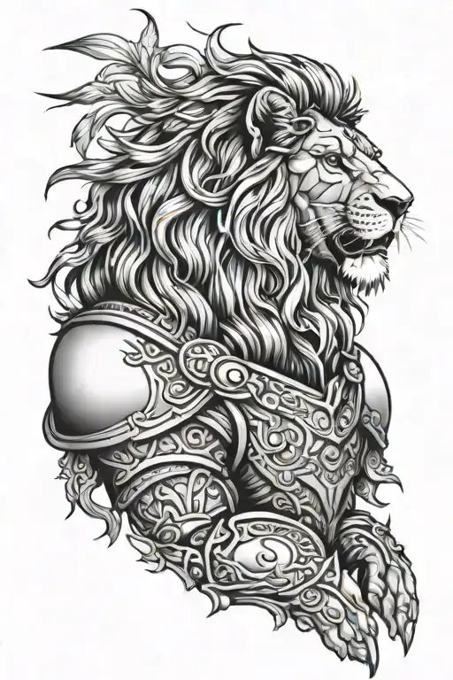 Lion And Shoulder Armor